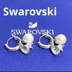 スワロフスキー ピアス Canvas パール 星 ティアドロップ 正規品極美品 