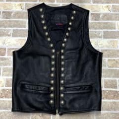 BRANDED GARMENTS コンチョ レザー ベスト USA製 - メルカリ