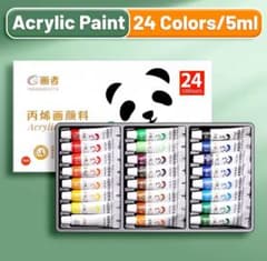 アクリル絵の具 24色セット 5ml チューブ入りのサムネイル