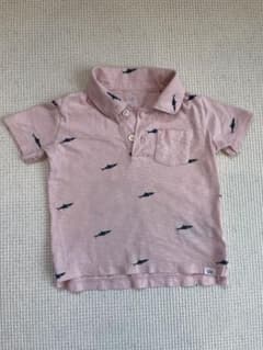 【ベビーギャップ/ギャップベビー 】 ピンク Tシャツ 胸ポケット 襟付き 半袖のサムネイル