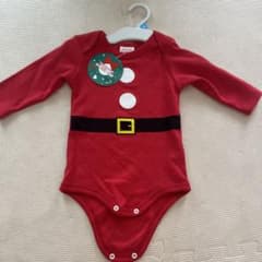 新品未使用　ベビーザラス　サンタさん　クリスマス　コスプレ　80  ロンパースのサムネイル