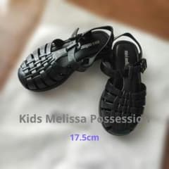 mini melissa ブラック サンダル 17.5cmのサムネイル