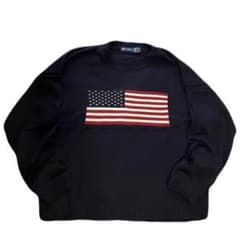 90s Faded Glory USA製　星条旗セーターのサムネイル