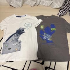 イグアナとキャラクターTシャツ2枚セットのサムネイル