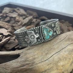 サンダーバードターコイズバングル 腕周り18.5cm - メルカリ