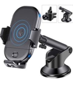 スマホホルダー　車載　オートホールド式　急速充電　新品未使用！のサムネイル