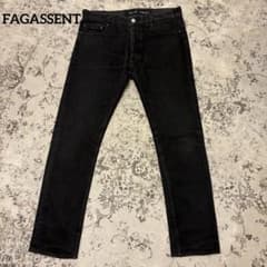 FAGASSENT JOSHUA BLOW ストレッチスキニーデニム レザー張り - メルカリ