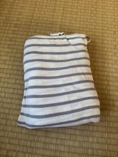 ボーダー柄 授乳ケープ 収納袋付き