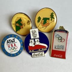 冬季オリンピック ピンバッジ5点セット 1968〜1998 - メルカリ