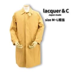 美品◇lacquer&C◇コットンバルマカーンコート◇M-L◇キャメルイエロー 美品◇lacquer&C◇コットンバルマカーンコート◇M-L◇キャメルイエロー