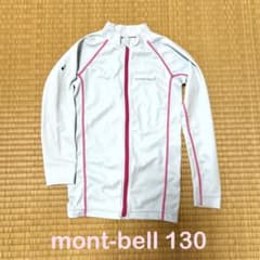 mont-bell モンベル ラッシュガード 130cm 水色 ピンク キッズ - メルカリ