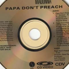 マドンナ Papa Don't Preach 貴重盤 ゴールド CDビデオ - メルカリ