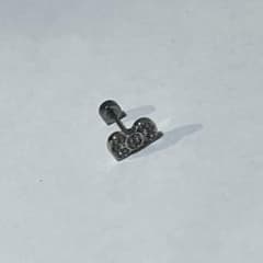リボンモチーフ ストーン ピアス 片耳用のサムネイル