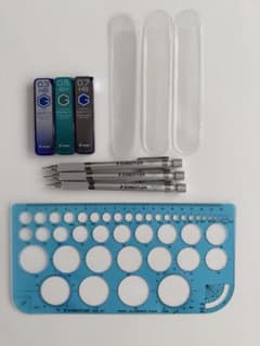 STAEDTLER 製図用シャープペンシル 3本セット 替芯 定規付のサムネイル