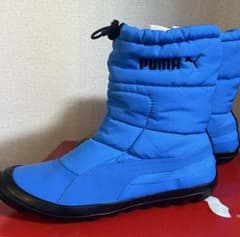どんこ様専用　PUMA ブルー／スノーブーツ 防寒 防水性 24.5のサムネイル