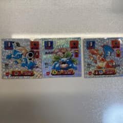 ポケモンシール烈伝　初代リザードン カメックス フシギバナ 3枚セットのサムネイル