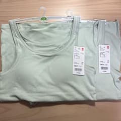 UNIQLO エアリズム ポインテールブラタンクトップ 160 【2枚セット】のサムネイル