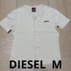 DIESEL Logo Short-Sleeve T-Shirt, White, Women's Size M