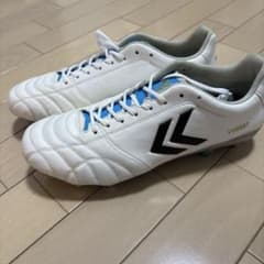 最終処分　Hummel VORART サッカースパイク　ホワイト/ブルー　SG 最終処分 Hummel VORART サッカースパイク ホワイト/ブルー SG
