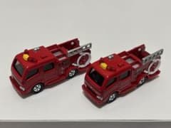 (102)トミカ モリタ ポンプ消防車 No.41 2台セットのサムネイル