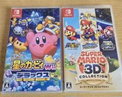 スプラトゥーン3 マリオ　星のカービィ　switch まとめ売り スーパーマリオ 3Dコレクション 星のカービィ デラックス Switch