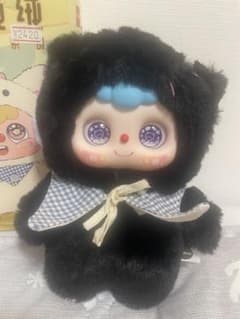豆包绒绒 ぬいぐるみ 黒色のサムネイル