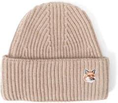 メゾンキツネ　ビーニー ベージュ