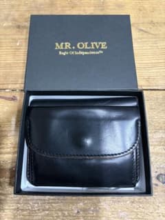 MR. OLIVE 二つ折り財布 レザー ブラックのサムネイル