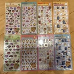 ボンボンドロップシール 　8種セット コジコジ 　お茶犬　ノンタン　お文具 新作のサムネイル