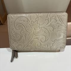 ETRO 長財布 ペイズリー柄 ラウンドファスナー - メルカリ