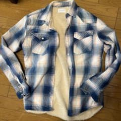 Naughty Pog チェック柄 ボアライニング シャツ Mのサムネイル