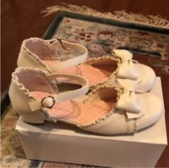 キャサリンコテージ♡フリルリボン セパレートシューズ美品 24センチのサムネイル