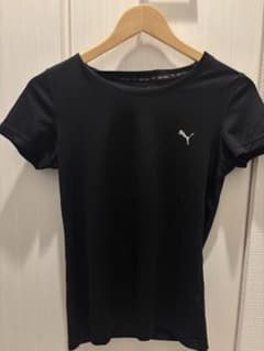PUMA DRY CELL ロゴプリント クルーネック Tシャツ ブラック Sのサムネイル
