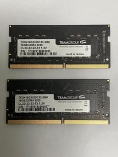 TeamGroup DDR4 3200MHz 16GBx2(計32GB)のサムネイル