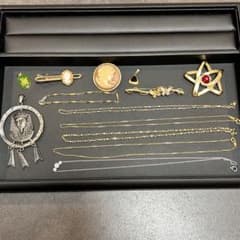 0118-28 遺品整理 ネックレス ゴールド アクセサリー ブローチ カメオ