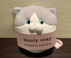 wooly morly ねこせっけん BIGぬいぐるみ はちわれ - メルカリ