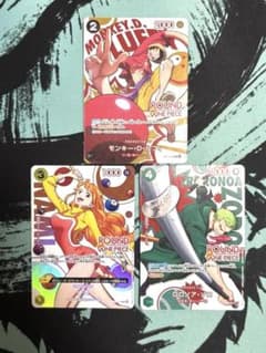 本日発送】ワンピースカード ラウンドワン プロモ ルフィ ナミ ゾロ