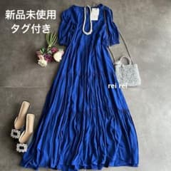新品未使用タグ付き✨ZARA ロイヤルブルー ロングワンピース M 半袖 m75849458570_1.jpg?1783940589