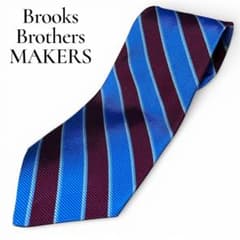 【おまとめ割引有】Brooks Brothers ストライプ スリム ネクタイのサムネイル