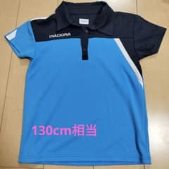 DIADORA ポロシャツ TL6344 青のサムネイル