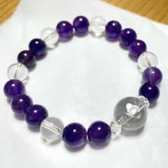 アメジスト 水晶 彫刻 ブレスレットのサムネイル