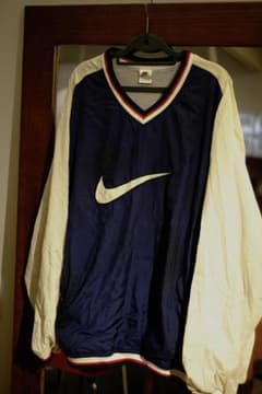 90s NIKE センタースウッシュ ナイロンプルオーバー XLビッグシルエットのサムネイル