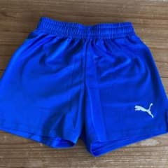 プーマ　120 サッカーパンツ　青のサムネイル