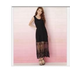 rienda リエンダ ロングワンピース レースのサムネイル