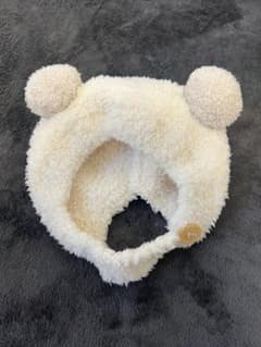 くま耳 ベビー帽子 アイボリーのサムネイル