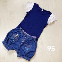 プチジャム ショートパンツ ＆ 西松屋 半袖トップス 95cm 2点セットのサムネイル