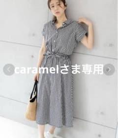 M【PREFERIR】襟付きギンガムチェックロングシャツワンピースのサムネイル