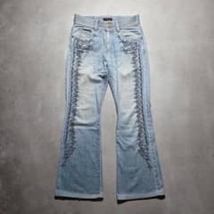 00s MORGAN HOMME デニムフレアパンツ Y2K - メルカリ