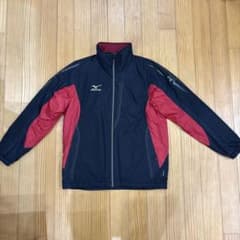 Mizuno フルジップジャケット S 黒/赤 - メルカリ