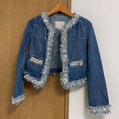 パール デニムジャケット Gジャンのサムネイル